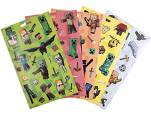 Load image into Gallery viewer, Minecraft Sticker Sheets Pack