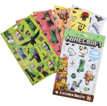Load image into Gallery viewer, Minecraft Sticker Sheets Pack