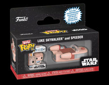 Load image into Gallery viewer, Funko Bitty Pop! Ride: Star Wars - Luke Skywalker and Speeder