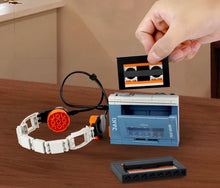 Load image into Gallery viewer, Retro Walkman Cassette Player Block Set
