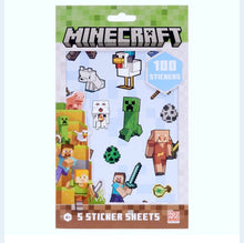Load image into Gallery viewer, Minecraft Sticker Sheets Pack